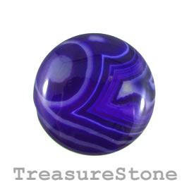 Cabochon, agate (dyed), 42mm. Sold individually.