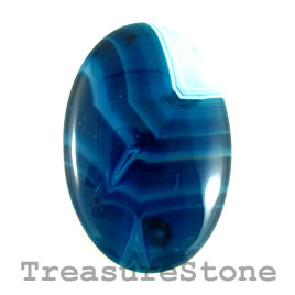 Cabochon, agate (dyed), 39x58mm. Sold individually.
