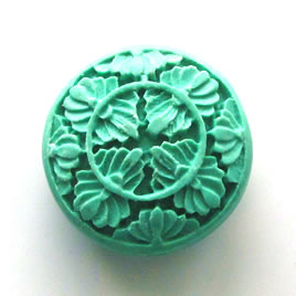 Bead, cinnabar, turquoise, 30x12mm, carved. Sold individually.