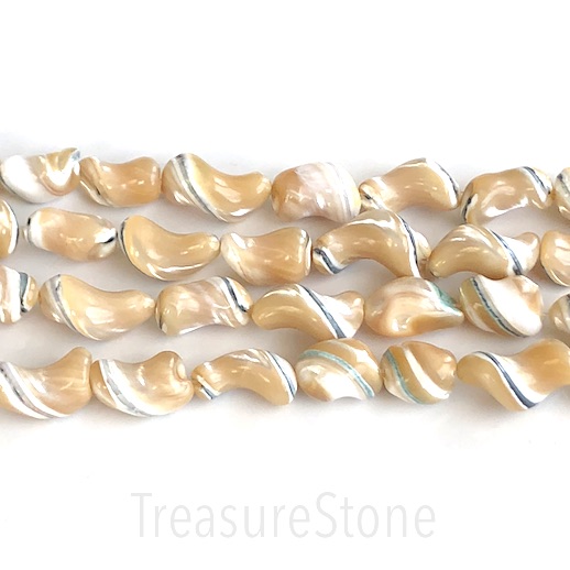 Bead, mother-of-pearl shell, 10x15mm. 15.5-inch, 25pcs