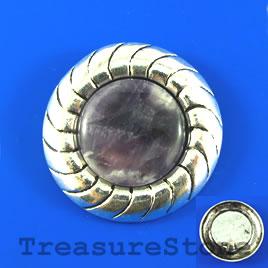 Pendant, amethyst, 45mm. Sold individually. - Click Image to Close