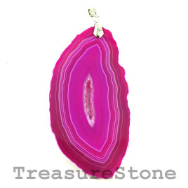 Pendant, dyed agate, 34x64mm. Sold individually.