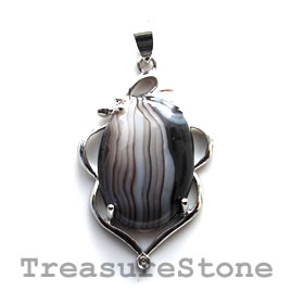 Pendant, dyed agate. 25x39mm. Sold individually.