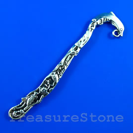 Bookmark, antiqued silver-finished, 81mm. Sold individually.