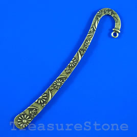 Bookmark, antiqued brass-finished, 120mm. Sold individually.