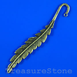 Bookmark, antiqued brass-finished, 100mm. Sold individually.