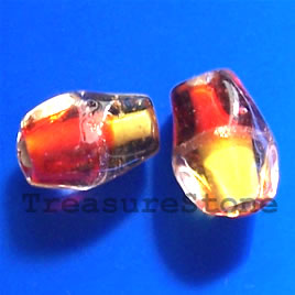 Bead, lampworked glass, 8x11mm. Pkg of 10.
