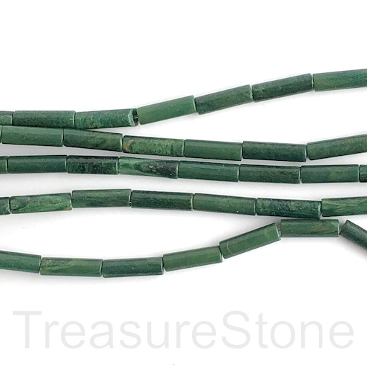 Bead, african jade, 4x13mm tube, 16", 29pcs