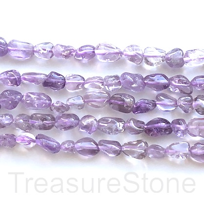 Bead, amethyst, 6x9mm nugget 1. 15" - Click Image to Close