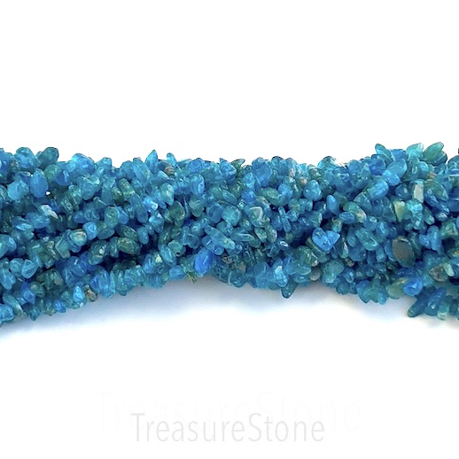 Bead, apatite, chips, grade A, 3x5mm. 15.5 inch