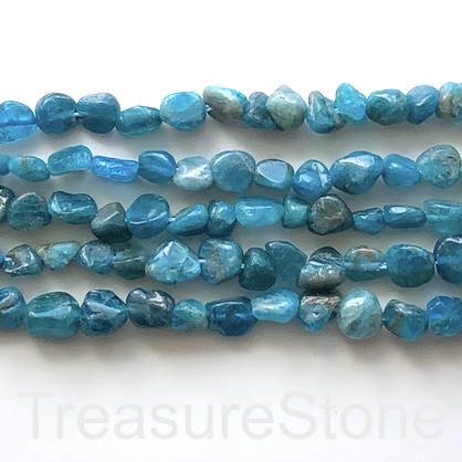 Bead, apatite, 5-7mm nugget. 15 inch.