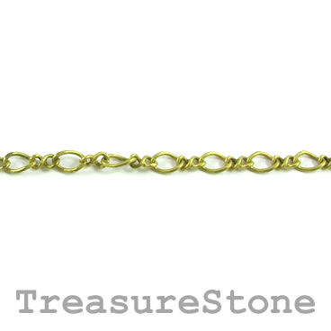 Chain, brass, bronze-finished, 2.5x3.5mm. Sold per meter.