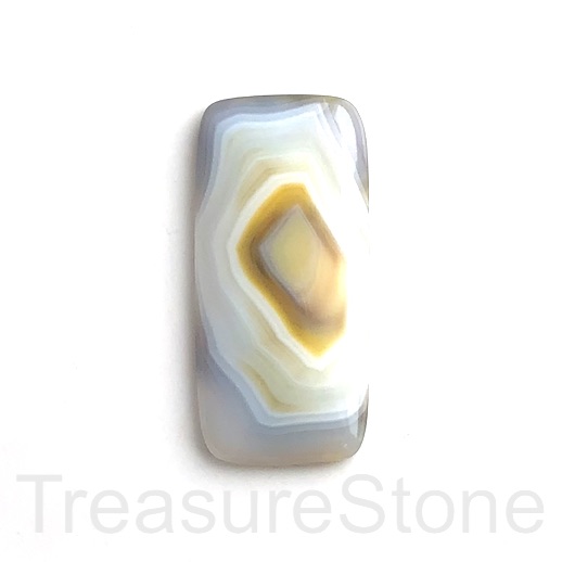 Cabochon, agate (dyed), 24x48mm rectangle. Sold individually.