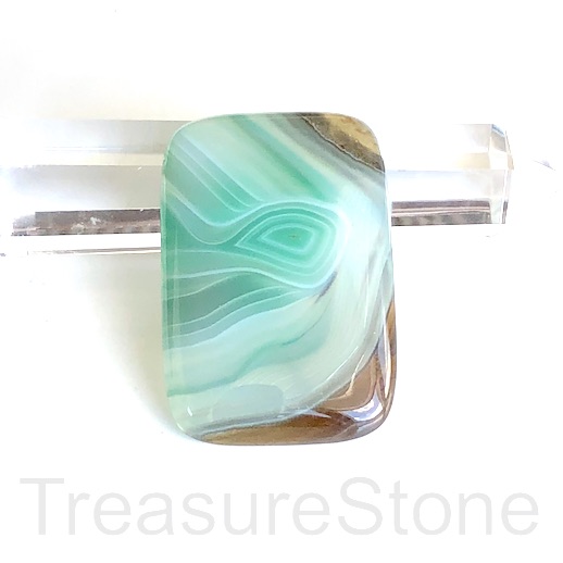 Cabochon, agate (dyed), 33x48mm rectangle. Sold individually.