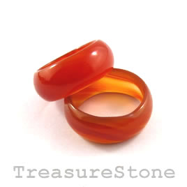 Ring/circle/pendant, carnelian (dyed), 9x22mm. Sold individually