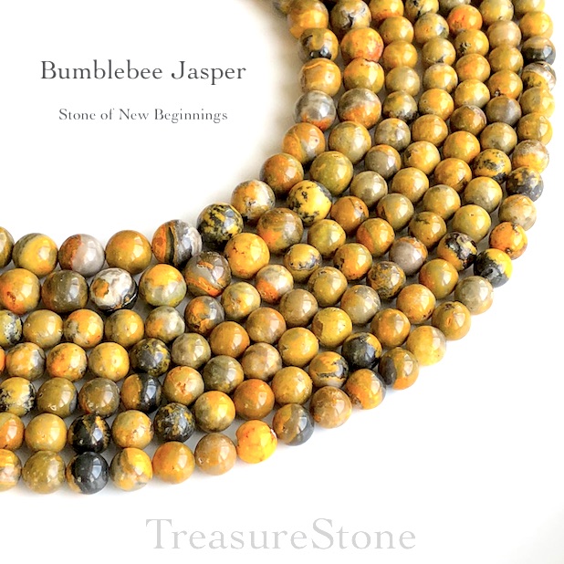 Bumblebee Jasper Beads