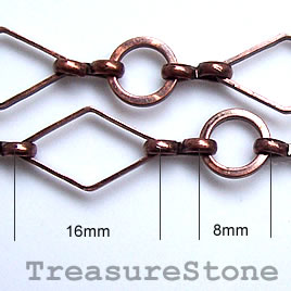 Copper-finished Brass Chains