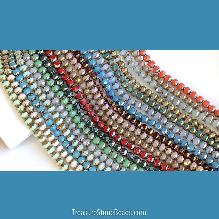 Glass beads faceted 2023