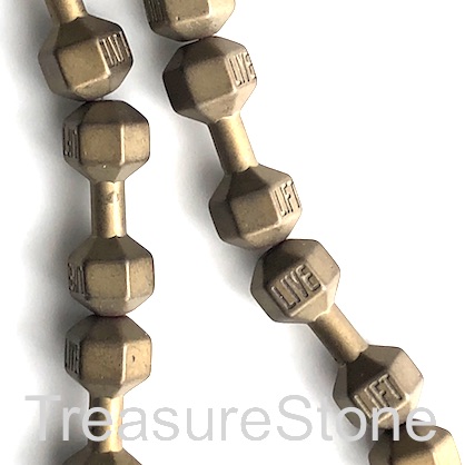 Brass Hematite Beads