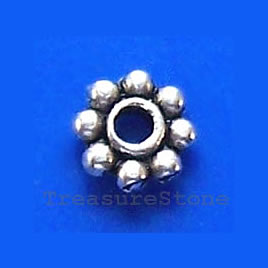 Silver Rondelle Beads, Spacers