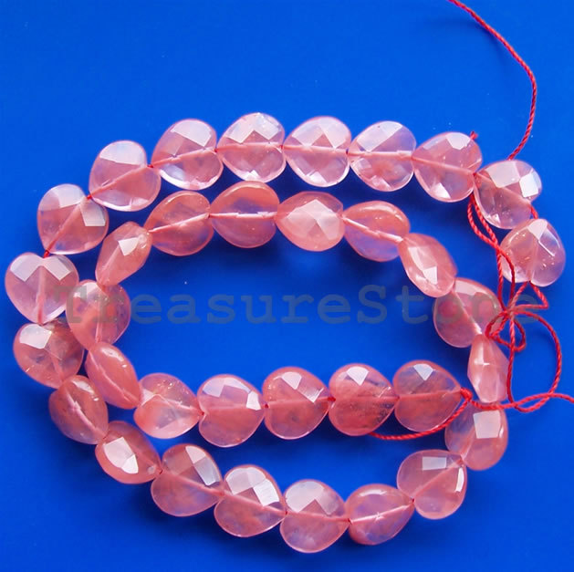 Cherry Quartz (manmade) Beads
