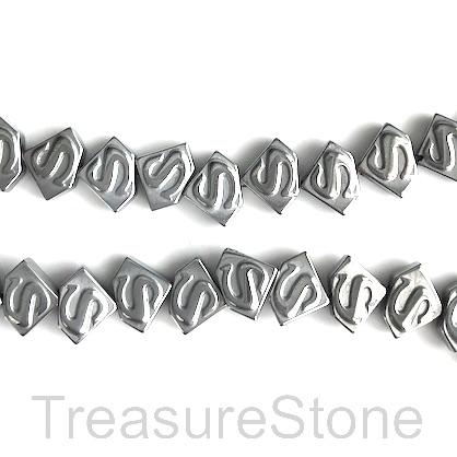 Silver, grey Hematite Beads