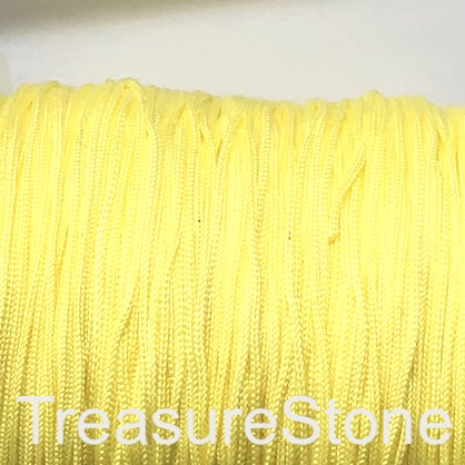 Cord, nylon, light yellow, 0.7mm, MALA making. Pkg of 24 feet