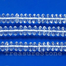 Bead, clear crystal quartz, 8mm round, Grade A. 15.5", 49pcs - Click Image to Close
