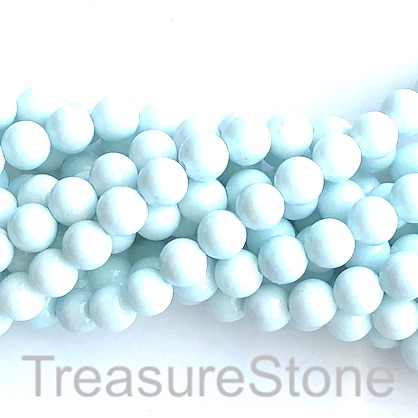 Bead, jade (dyed), light mint, 10mm, round. 15.5-inch, 40pcs - Click Image to Close