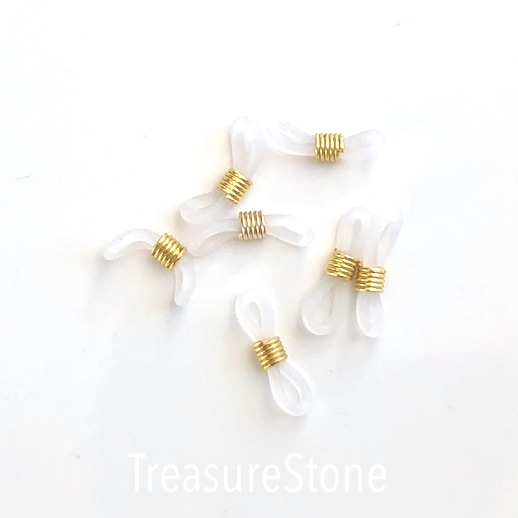 Glasses Connector, gold. Pack of 5 pairs (10pcs)