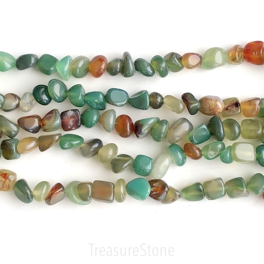Bead, agate (dyed), green yellow, around 10mm nugget. 15" - Click Image to Close