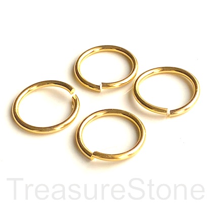 Jump Ring,aluminum, gold, 20mm, 2mm thick, 12 gauge. 15