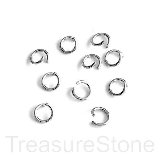 Stainless Steel Jump rings, 8mm, 0.7mm thick, 21gauge, 50pcs