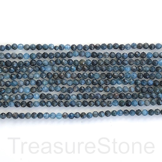 Bead, kyanite, 4mm faceted round. 15-inch, 100pcs