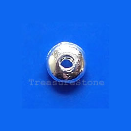Bead, silver-finished, 2x5mm rondelle spacer. Pkg of 25.