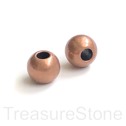 Bead, copper-finished, 14x12mm rondelle spacer. each