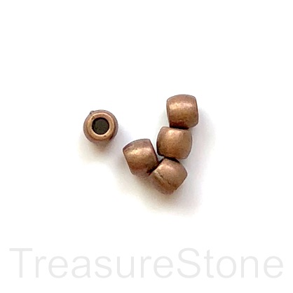 Bead, copper finished, 5x6mm rondelle spacer, hole:2.5mm. 20.