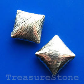 Bead, antiqued silver-finished, 30x10mm. Sold individually.