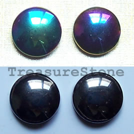Magnetic Earrings, double side (rainbow & black) by pair