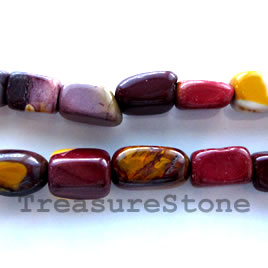 Bead, Mookaite Jasper, irregular, about 8x12mm, 16-inch - Click Image to Close