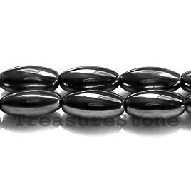 Bead, magnetic, 6x12mm oval - Super Power. 16 inch strand
