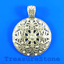 Pendant, 46mm with crystals. Sold individually. - Click Image to Close