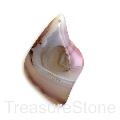 Pendant, agate (dyed), 42x66mm. Sold individually.