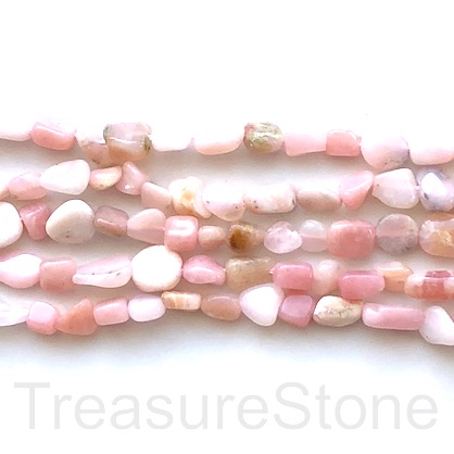 Bead, pink opal, 6x8mm nugget. 15"