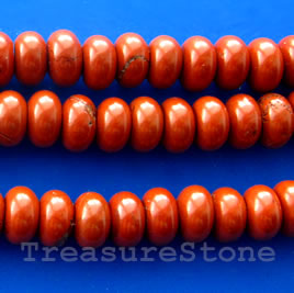 Bead, red jasper, 6mm round. 15.5-inch strand, 59pcs - Click Image to Close
