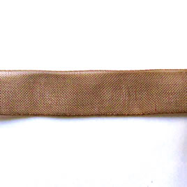 Organza ribbon, brown, 11mm wide. Pkg of 6 meters.