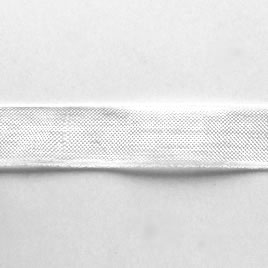 Organza ribbon, white, 10mm wide. Pkg of 6 meters.