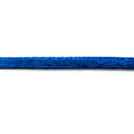 Ribbon, velvet and nylon, blue, 4mm wide. Pkg of 7 meters.