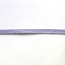 Ribbon, velvet and nylon, light purple,4mm wide. Pkg of 7 meters