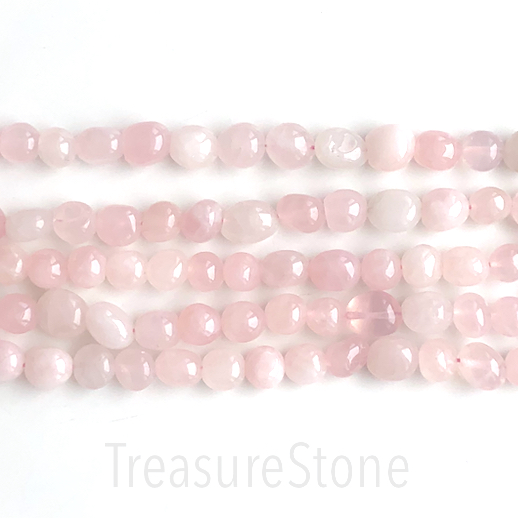 Bead, rose quartz, around 10mm nugget. 15" - Click Image to Close